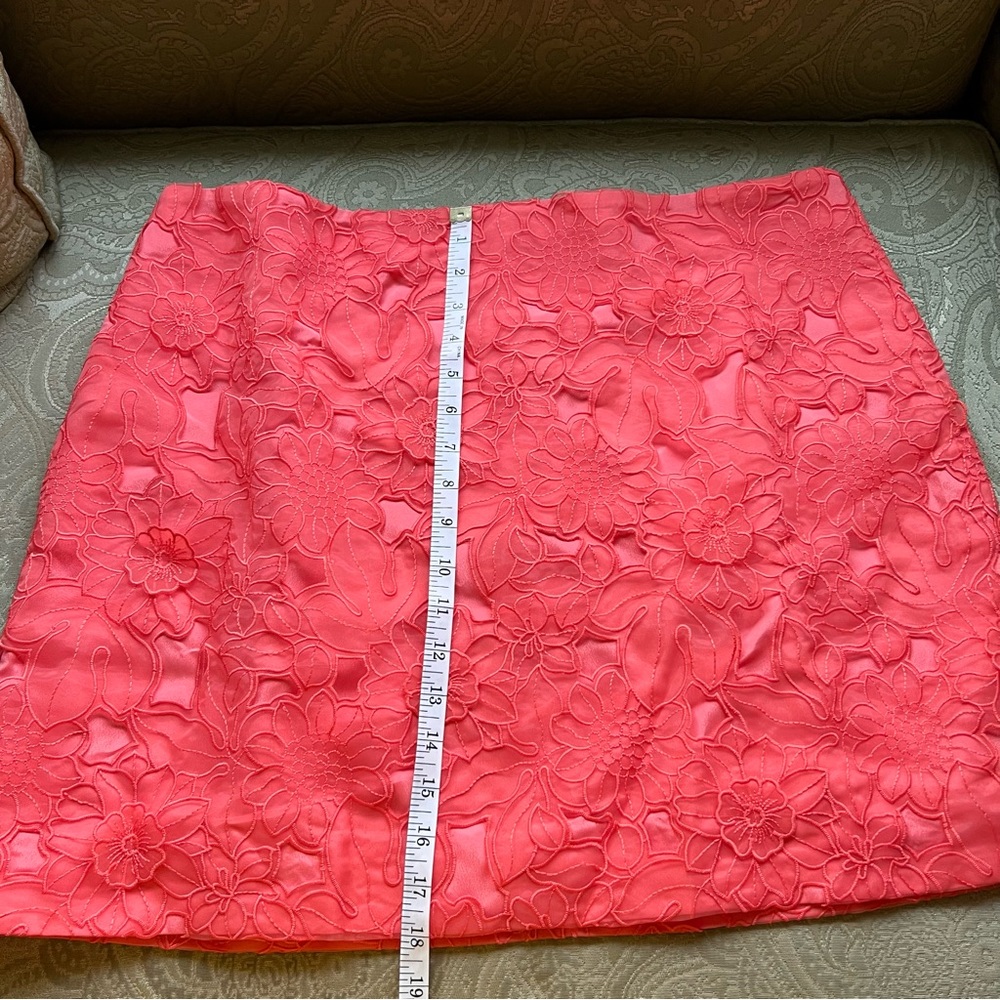 NWT J. Crew Lace Appliqué Mini Skirt Fire Lily Size 16 - Picture 6 of 9